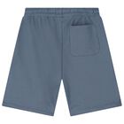 Boys Blue Cotton Shorts Set, 1, hi-res