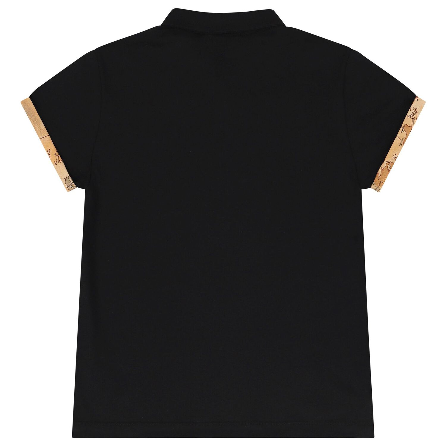 Boys Black Geo Map Polo Shirt, 2, hi-res image number null