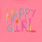 Girls Pink Logo Ruffled Top, 1, hi-res
