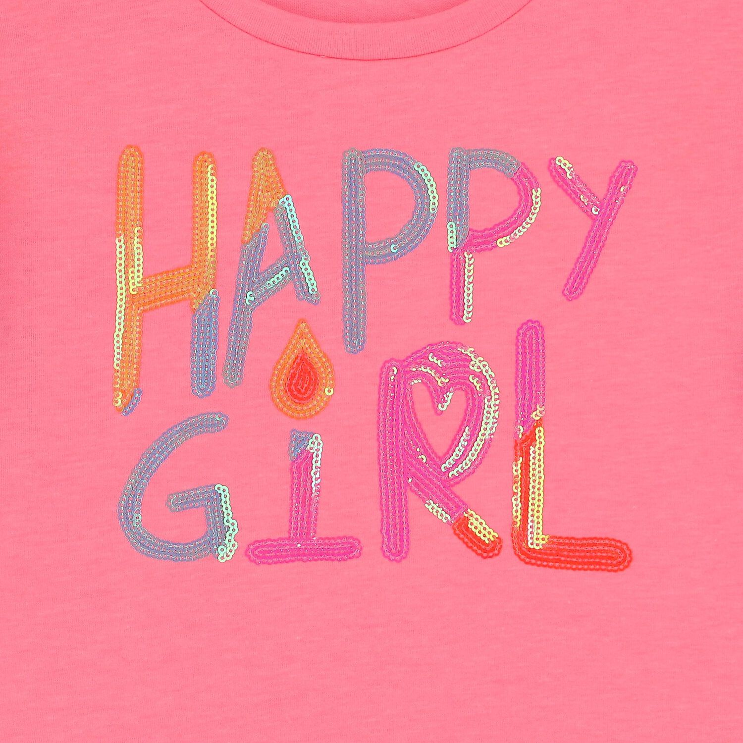 Girls Pink Logo Ruffled Top, 1, hi-res image number null