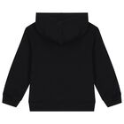 Black Logo Hooded Top, 1, hi-res