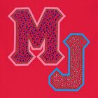 Girls Pink Embellished Logo Long Sleeve Top, 1, hi-res