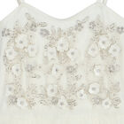Girls Ivory Floral Tulle Dress, 1, hi-res