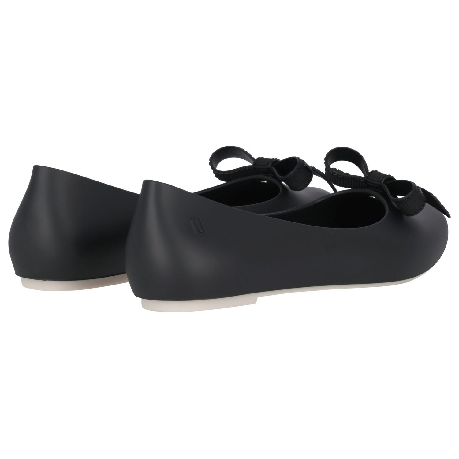 Girls Black Bow Logo Jelly Shoes, 1, hi-res image number null