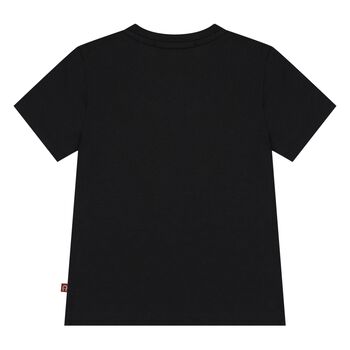 Younger Boys Black Logo T-Shirt