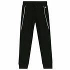 Boys Black Logo Joggers, 2, hi-res