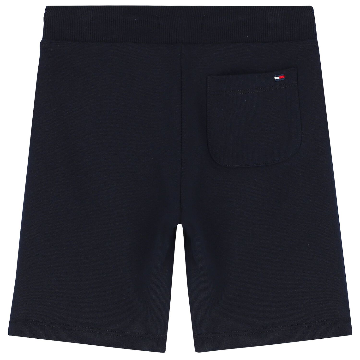 Boys Navy Blue Logo Shorts, 1, hi-res