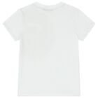 Boys White Logo T-Shirt, 1, hi-res