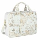 White Geo Map Baby Changing Bag, 1, hi-res