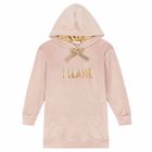 Girls Pink Logo Sweatshirt Dress, 1, hi-res