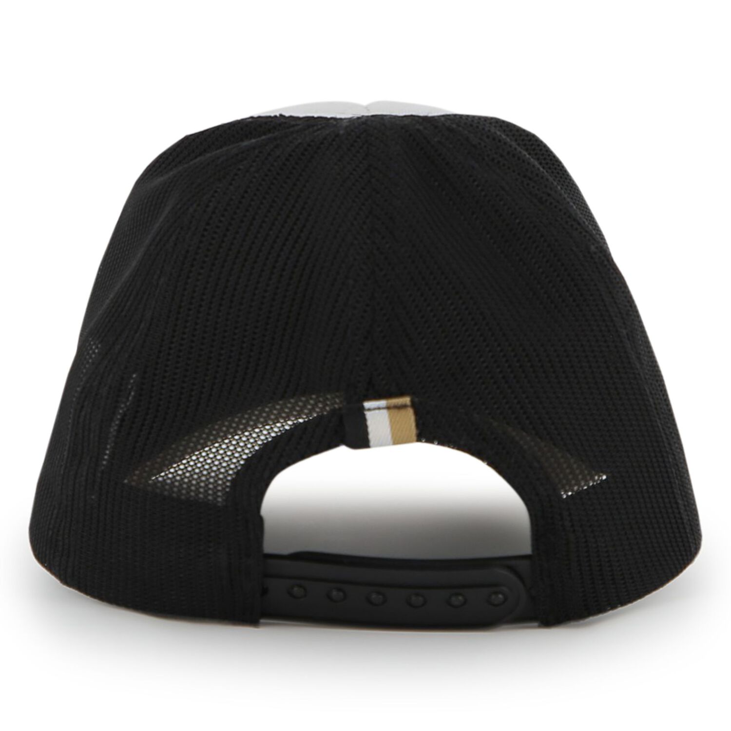Boys White, Black & Beige Logo Cap, 1, hi-res