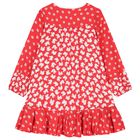 Girls Red Floral & Dove Dress , 1, hi-res