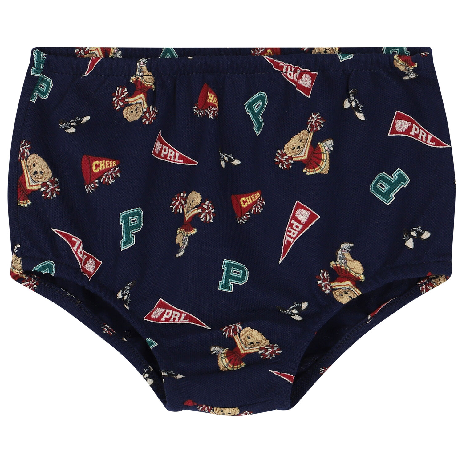 Baby Girls Navy Blue Polo Dress Set, 1, hi-res