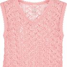 Girls Pink Knitted Dress, 1, hi-res