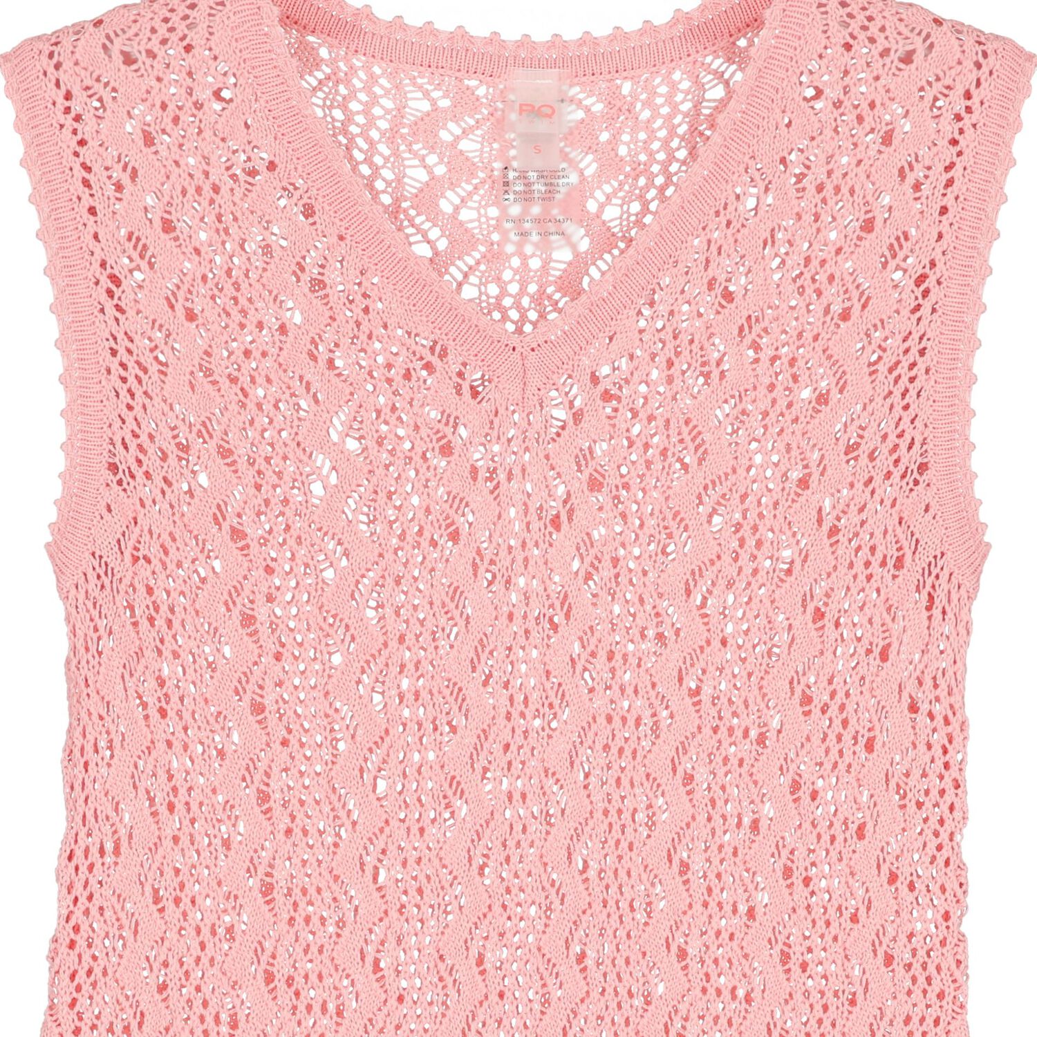 Girls Pink Knitted Dress, 1, hi-res