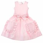 Girls Pink Bow Dress, 1, hi-res