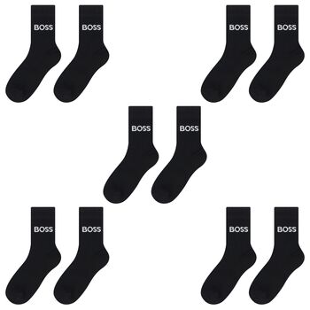 Black Logo Socks ( 5-Pack )