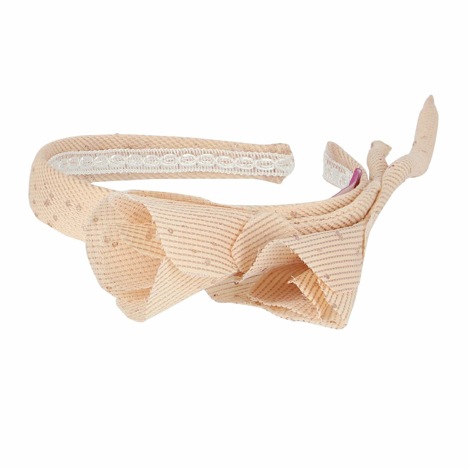 Girls Beige Embellished Headband, 1, hi-res image number null