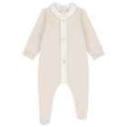 Beige & White Babygrow Set, 2, hi-res