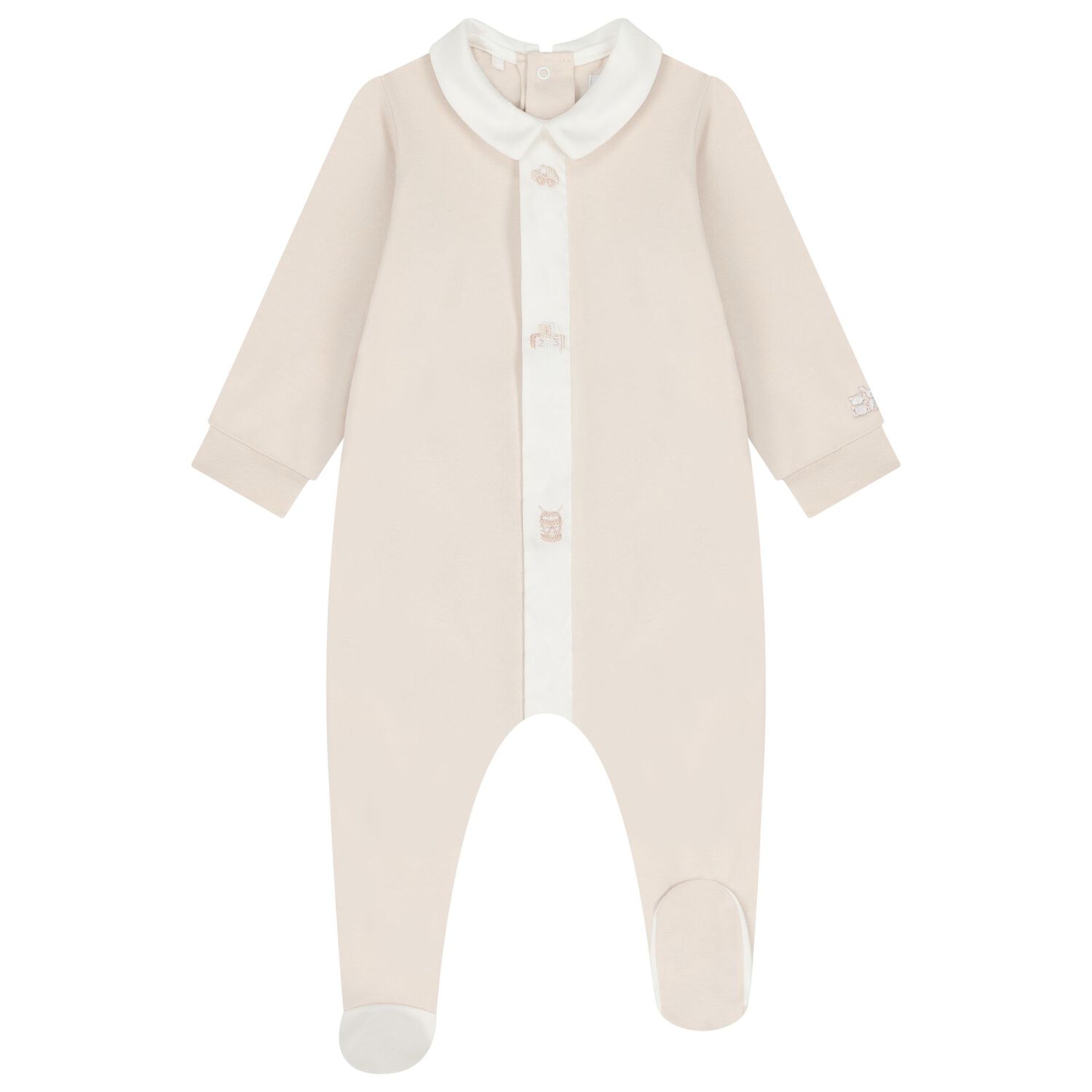 Beige & White Babygrow Set, 2, hi-res image number null