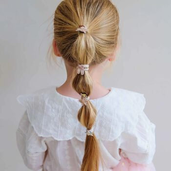 Girls Pink Ballerina Hair Ties ( 8 Pack )