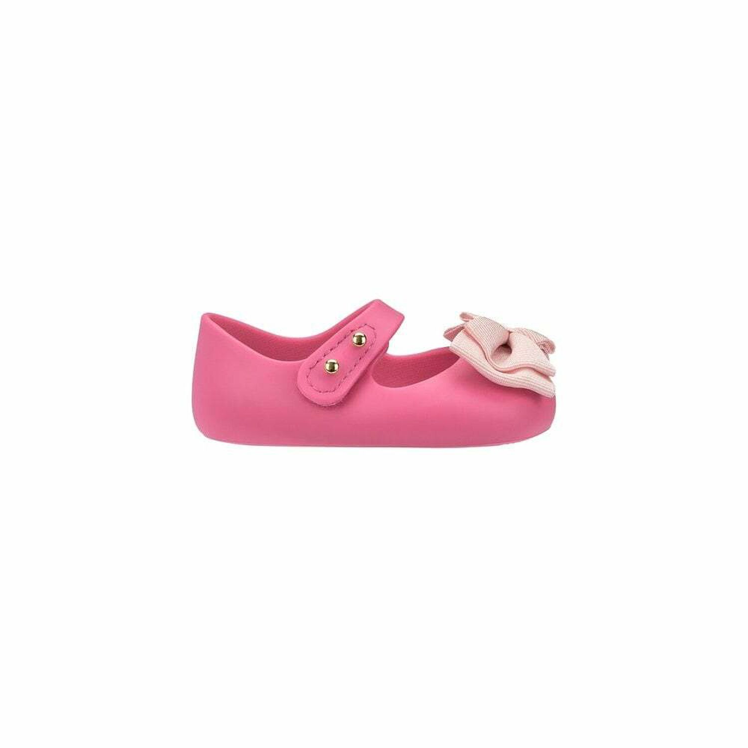 Baby Girls Pink Bow Shoes, 1, hi-res