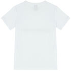 Boys White Logo T-Shirt, 2, hi-res