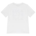 Boys White Logo T-Shirt, 2, hi-res