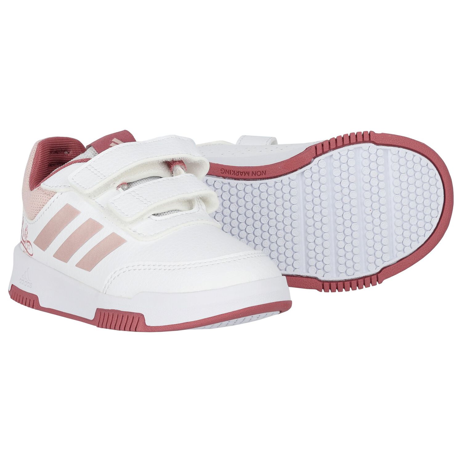 Girls White Minnie Mouse Trainers, 1, hi-res image number null