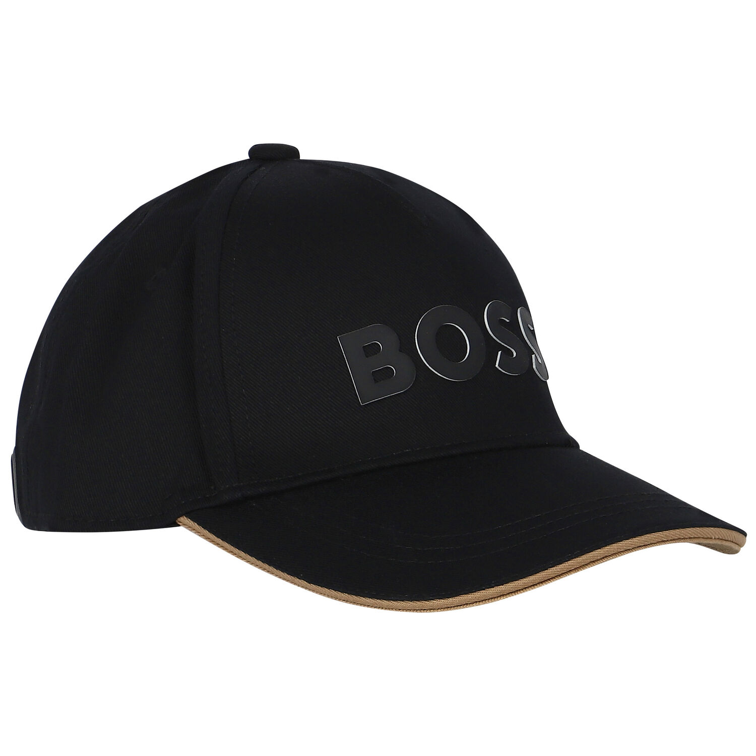 Boys Black Logo Cap, 2, hi-res