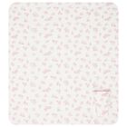 Baby Girls Ivory & Pink Logo Blanket, 2, hi-res