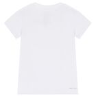 Boys White Logo T-Shirt, 1, hi-res