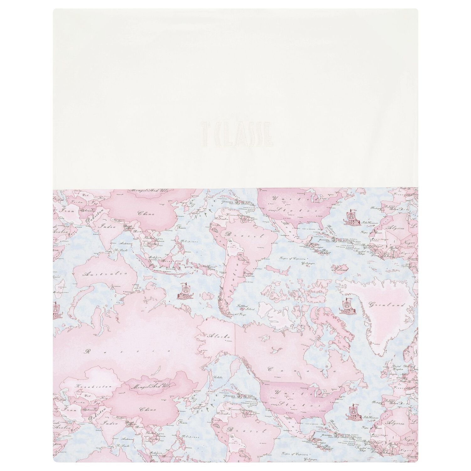 Baby Girls Pink & Blue Geo Map Babygrow Gift Set, 2, hi-res image number null