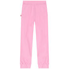 Girls Pink Logo Joggers, 1, hi-res