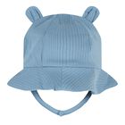 Baby Boys White & Blue Romper Set, 2, hi-res