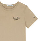 Boys Beige Logo T-Shirt, 5, hi-res