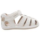 Younger Boys Ivory Sandals , 1, hi-res