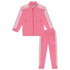 Girls Pink Logo Tracksuit, 1, hi-res