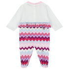 Baby Girls Purple & Pink Zigzag Babygrow Set, 1, hi-res