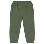 Baby Boys Ivory & Green Tracksuit (3 Piece), 1, hi-res
