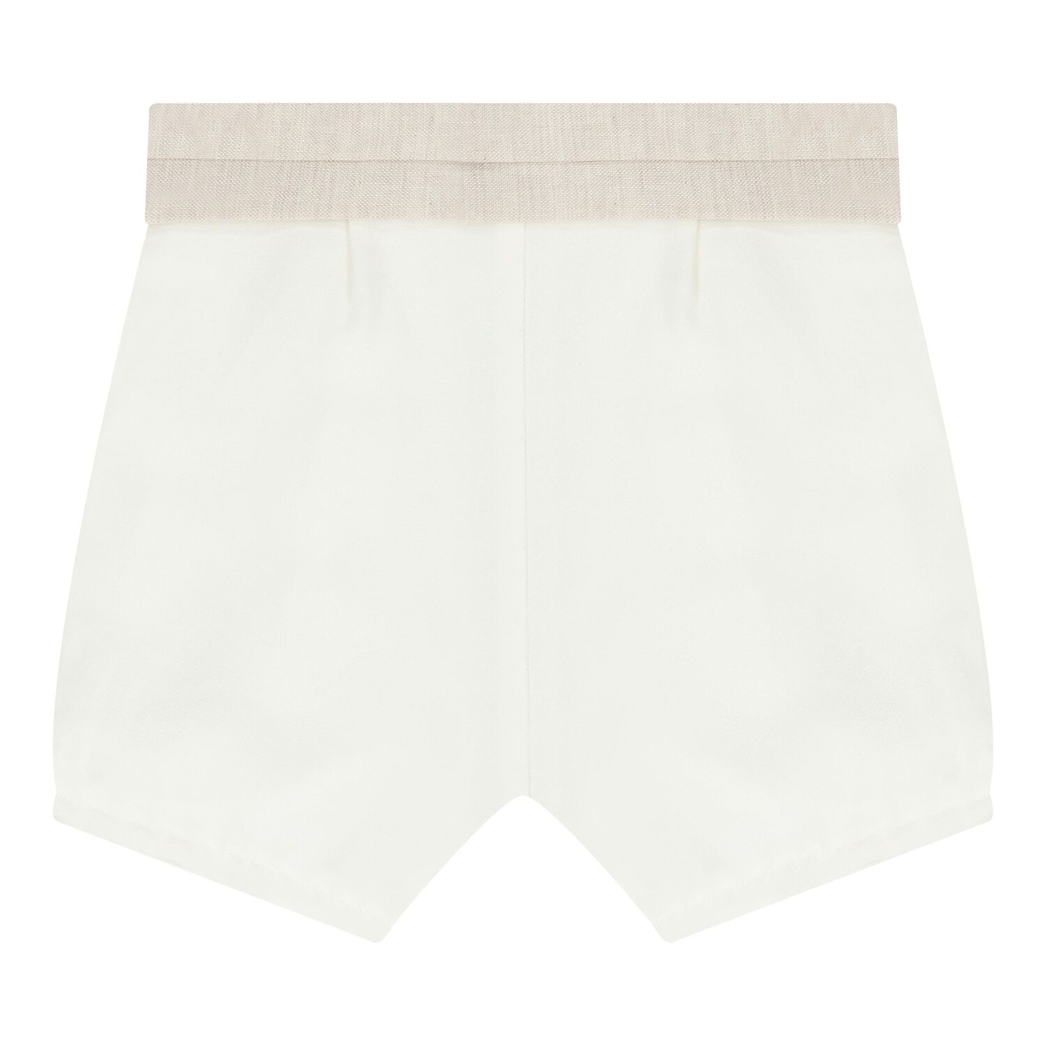 Baby Boys White & Ivory Shorts Set, 2, hi-res