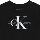 Younger Boys Black Logo T-Shirt, 4, hi-res