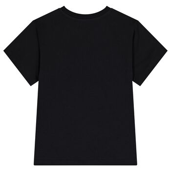 Black Teddy Bear Logo T-Shirt