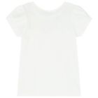 Girls White & Pink Floral Skirt Set, 1, hi-res