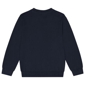Boys Navy Blue Knitted Jumper