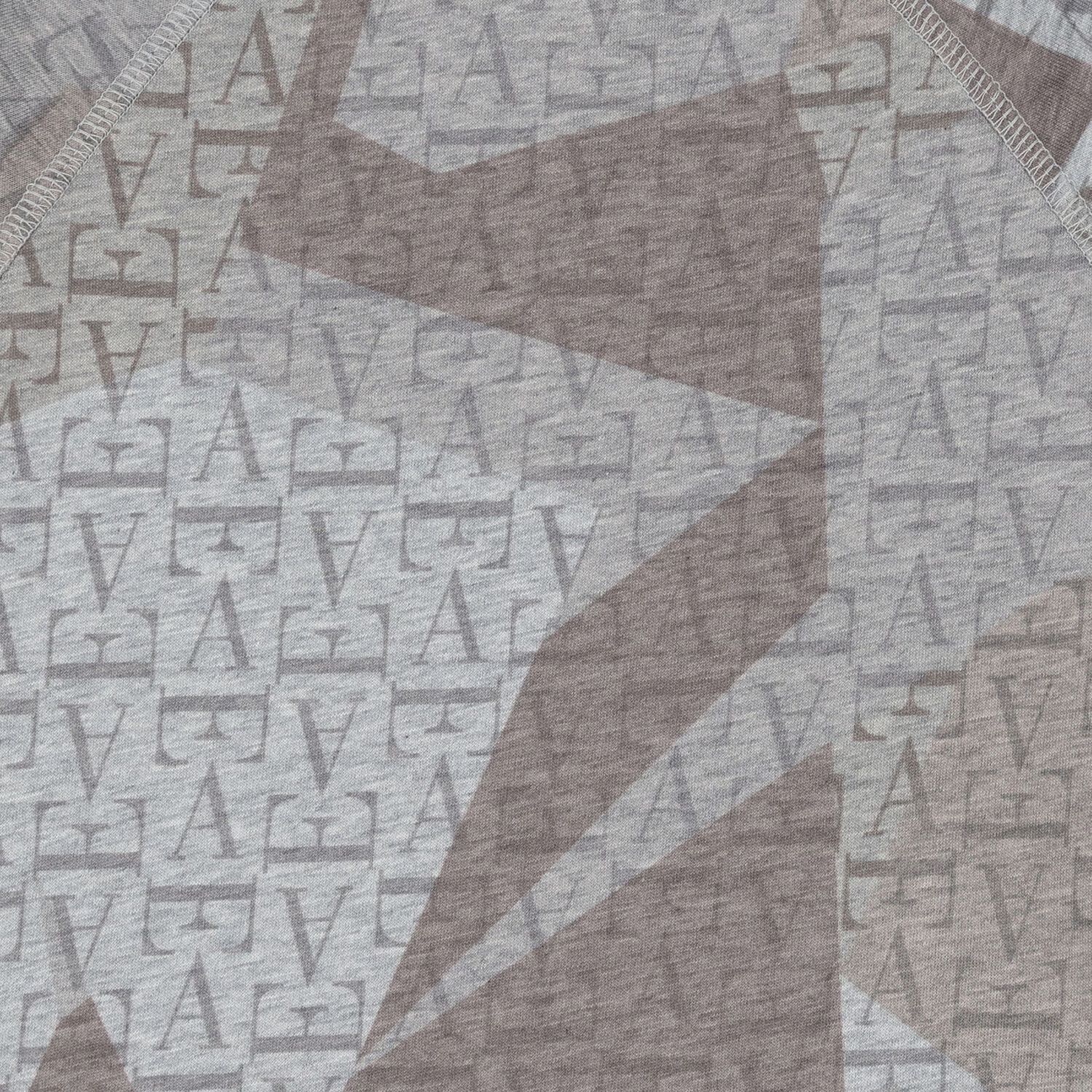 Younger Boys Grey & Beige Logo T-Shirt, 2, hi-res