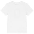 Boys White Logo T-Shirt, 2, hi-res