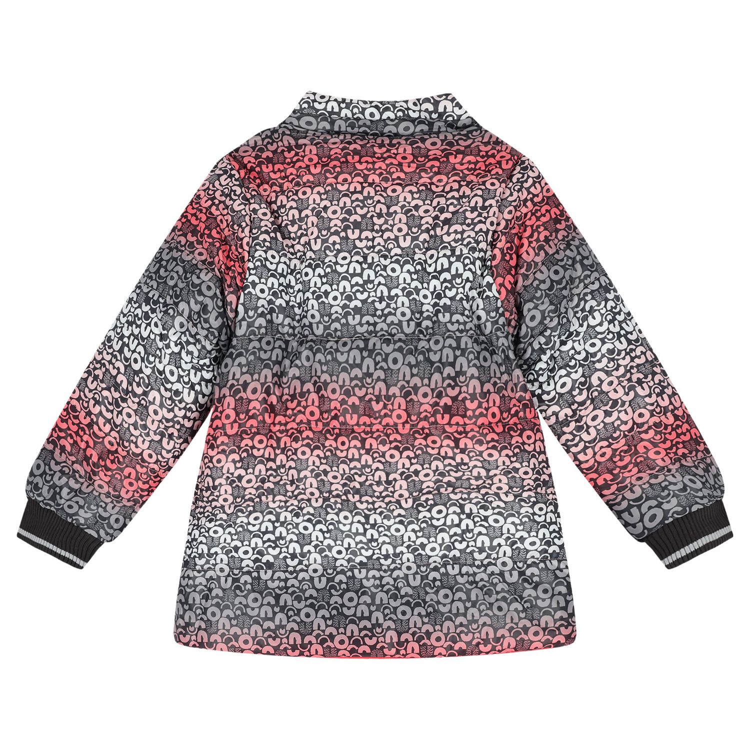 Girls Pink Reversible Hooded Coat, 1, hi-res image number null