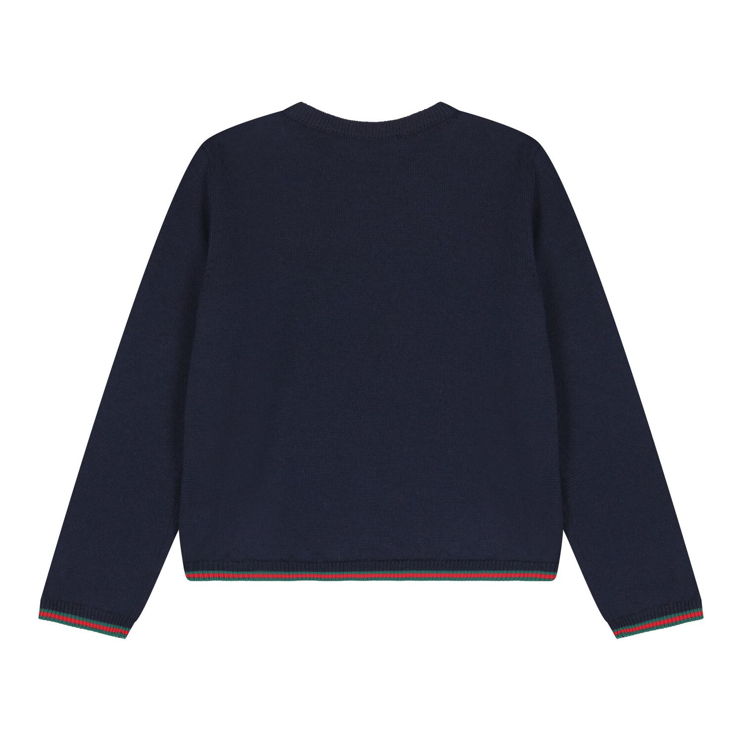 Baby Boys Navy Blue Web Striped Sweaatshirt, 1, hi-res image number null