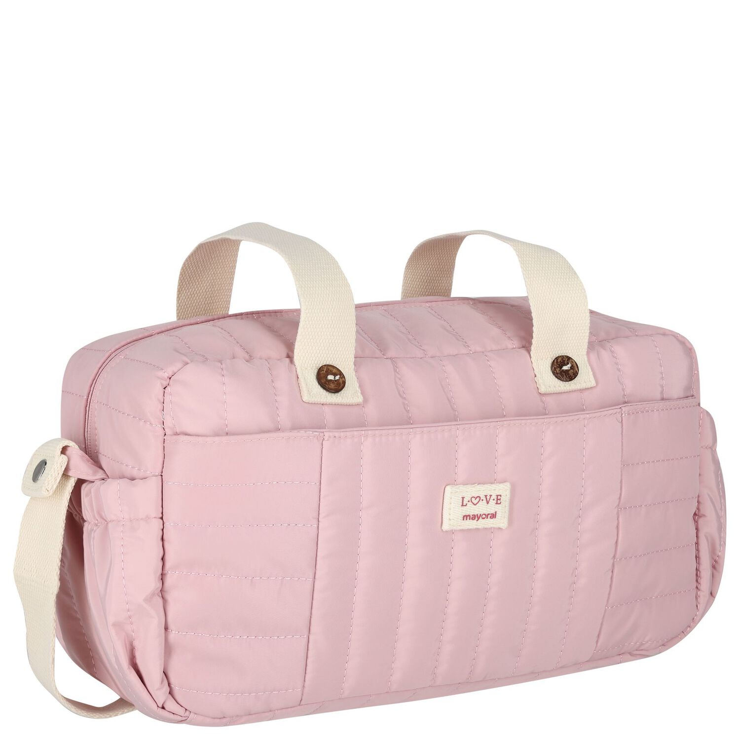 Pink Padded Baby Changing Bag, 2, hi-res